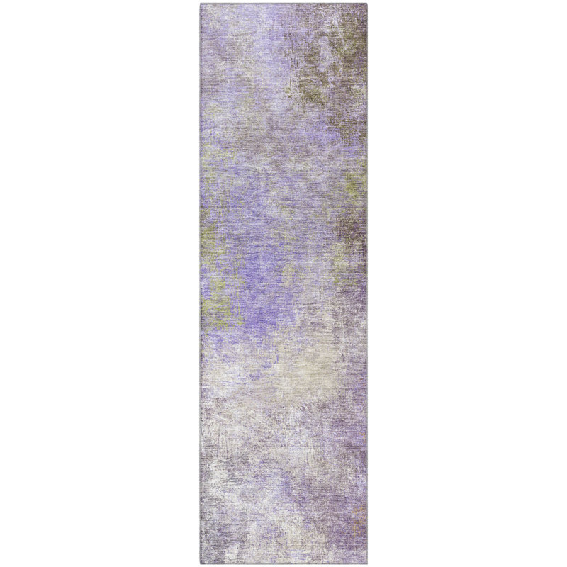 Premium Machine Washable Ariel Abstract Rug, Runner 2'3" x 7'6"