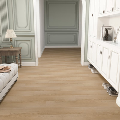 24 Mil X 7.17 In. W X 48.03 In. L Click Lock Waterproof Luxury Spc Vinyl Plank Flooring, Oak (23.9 Sq.ft./Case)