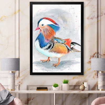 «Colorful Mandarin Duck», reproduction sur toile