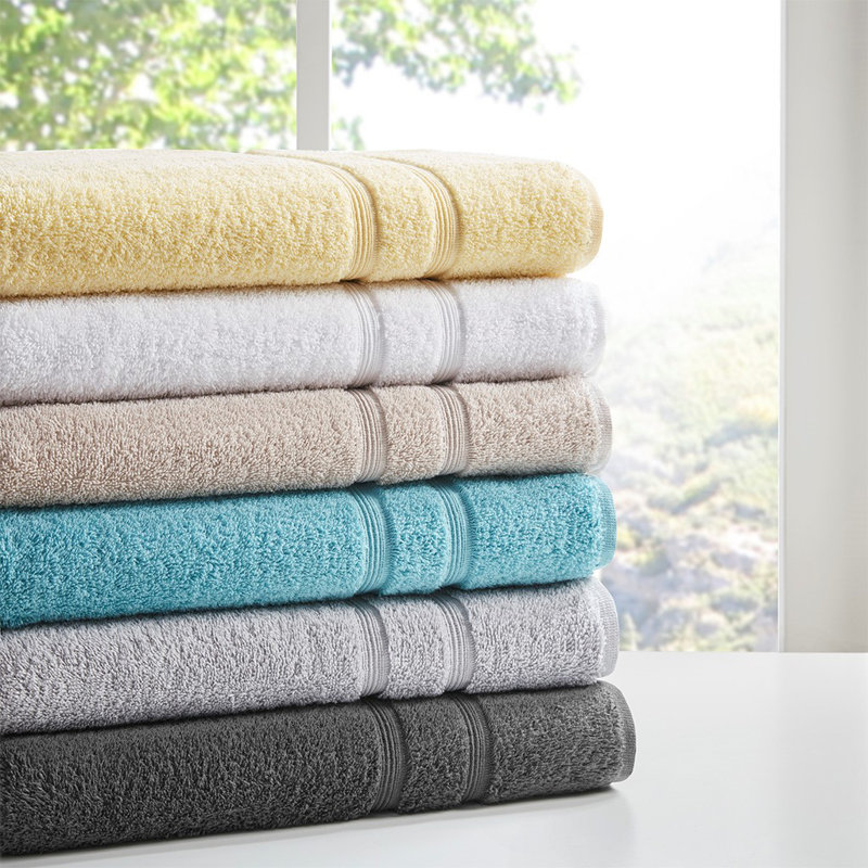 Kairos 500 gsm 6-Piece Turkish Cotton Towel Set, Yellow