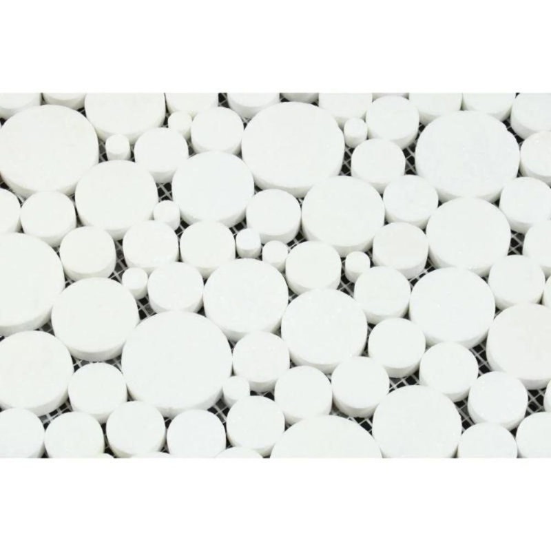 Carreaux de marbre et de sol en marbre, Blanc poli