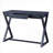 Nalo Contemporary Charcoal Console Table with Drawer &amp; X-Shape Base | Synthetic Wood | Charcoal
