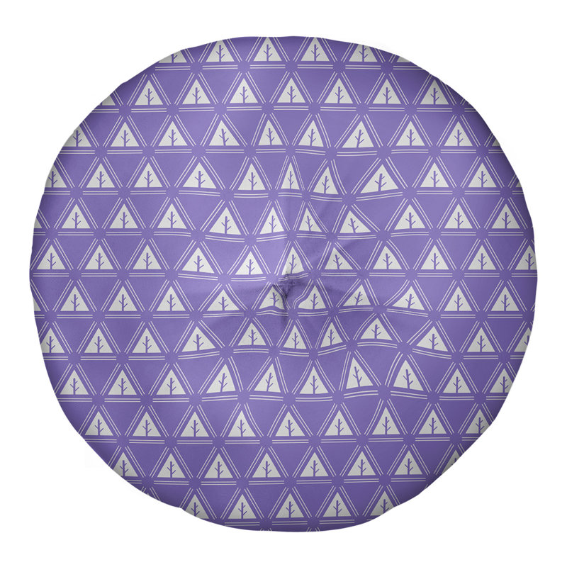 Coussin Theo Nath, 26 po x 26 po, Blanc / Mauve