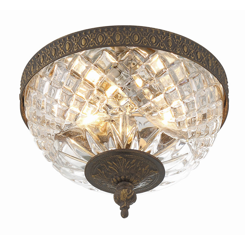 Waddell 2 - Light 8" Unique/Statement Bowl LED Flush Mount