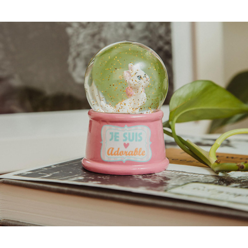 Mini boule à neige lumineuse «Je Suis Adorable» par Disney Aristochats par Sandhurst