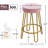 Cedernier Upholstered Counter Stool with Metal Frame-1023919476