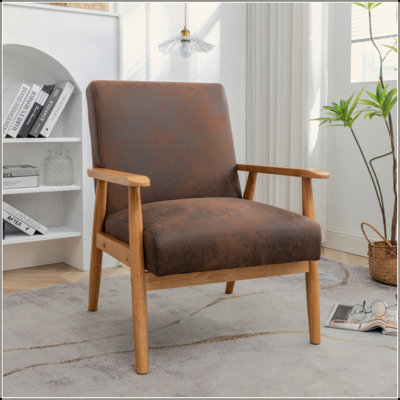 Fauteuil de style moderne Mid-Century de 25,38 po de largeur