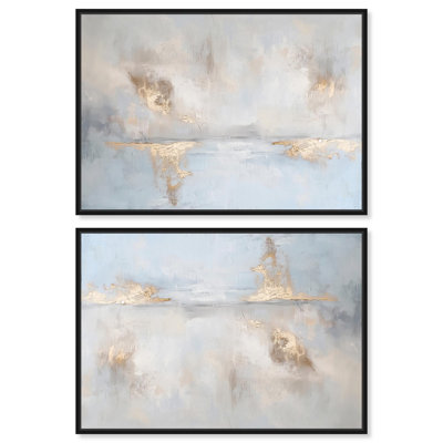 «Erosion Set Canvas Coastal Abstracts» par Art Remedy