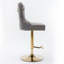 Ensemble de 2 tabourets de bar touffetés à hauteur ajustable avec base chromée-134005471-134005472-134005477