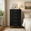 Commode haute 5 tiroirs H 43 pi Jakyria