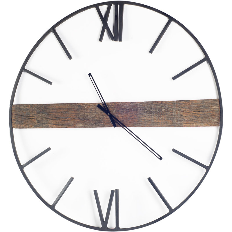 Roman Metal Analog Wall Clock