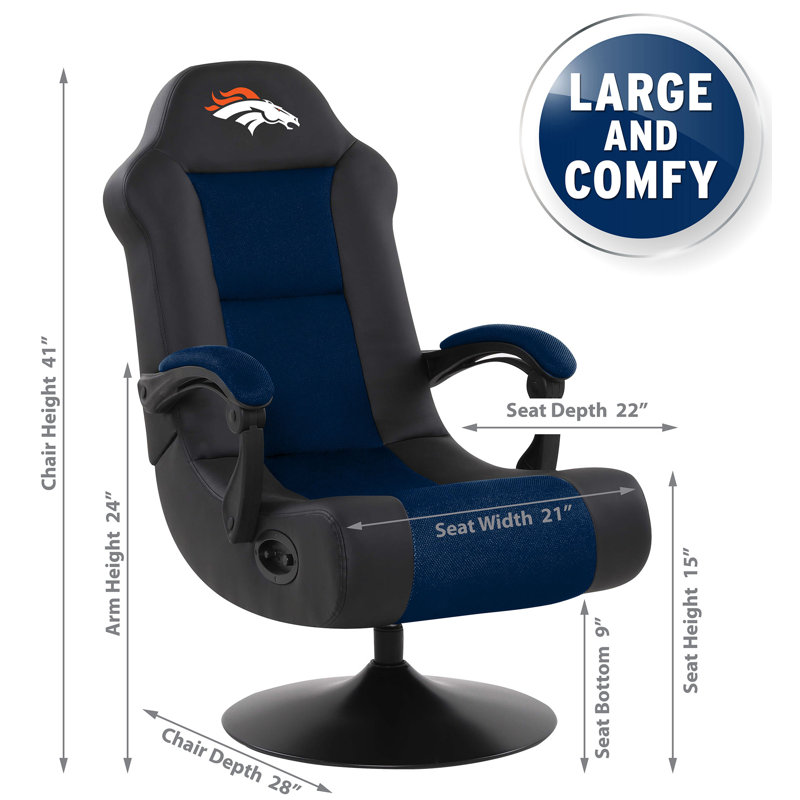 Fan Life Game Chair, Denver Broncos - Blue