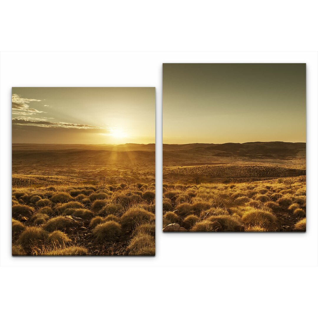 2-tlg. Leinwandbilder-Set Landschaft Australien