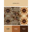 Tapis lavable à la machine à motif géométrique campagnard de couleur campagnard brun / beige Ortencia-158641648