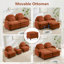 Canapés Cloud Comfort Teddy 4 places, salon modulaire incurvé moderne