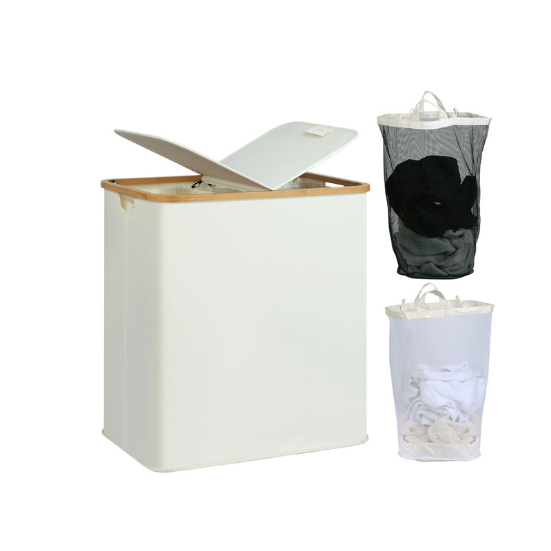 Bamboo Laundry Room Organizer