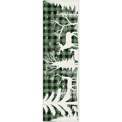 Premium Machine Washable Castillon AMF1824 Winter Forest Holiday Rug