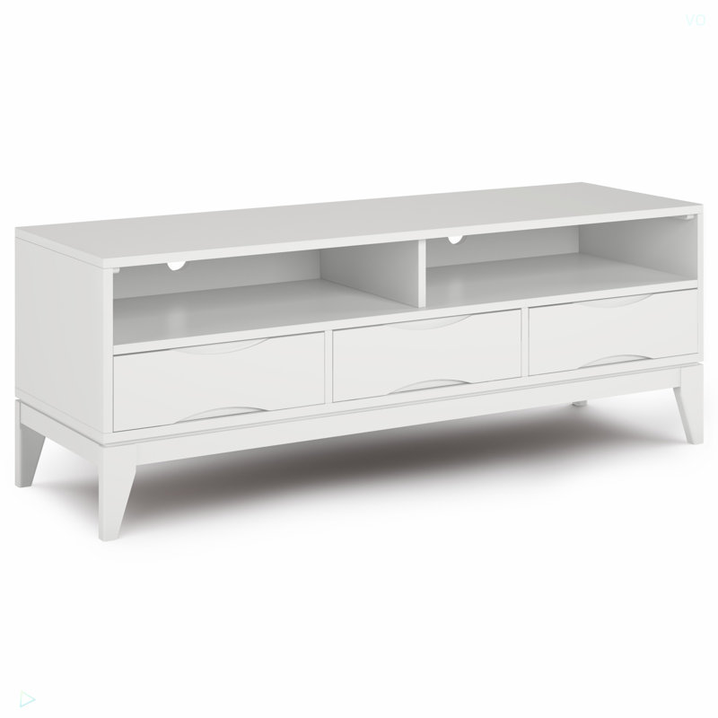 Harper - Meuble télé - Noyer, Blanc