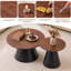 Ensemble de table basse gigogne ronde avec table d'appoint et lit-niche pour chat-1948455132