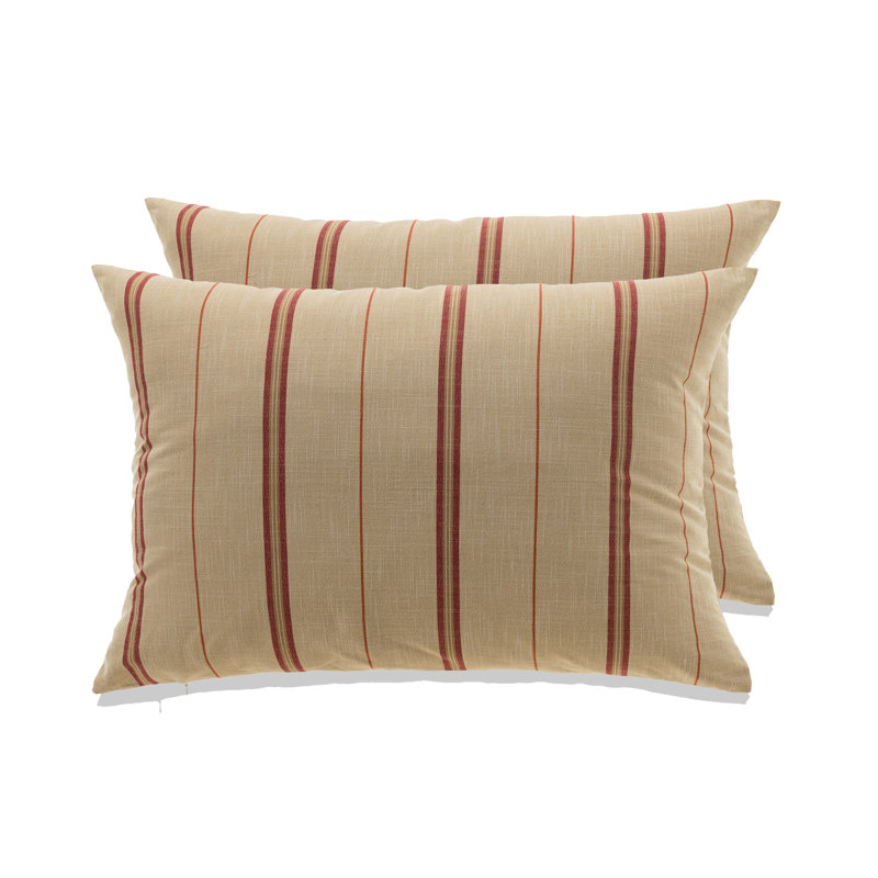 Housse de coussin rectangulaire Pickensville, Rouge