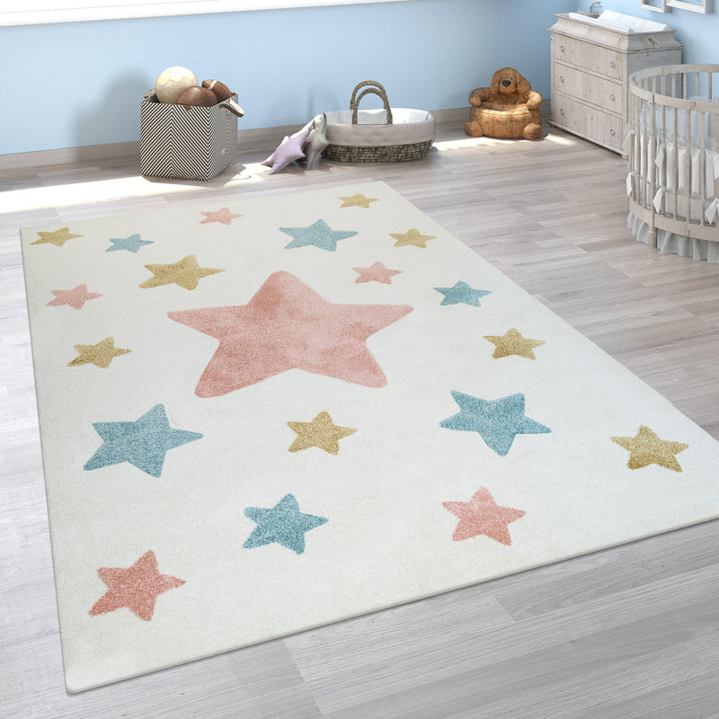 Barcia Rug, Rectangle 6'7" x 9'2", Cream