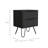 Nightstand, Hairpin Legs, Two Drawers-1627733066