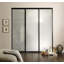 3 portes de placard coulissantes en verre givré, paravent-55388056-55388059