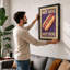 Hot Dog Poster Retro - Framed Print-991330971-991330970