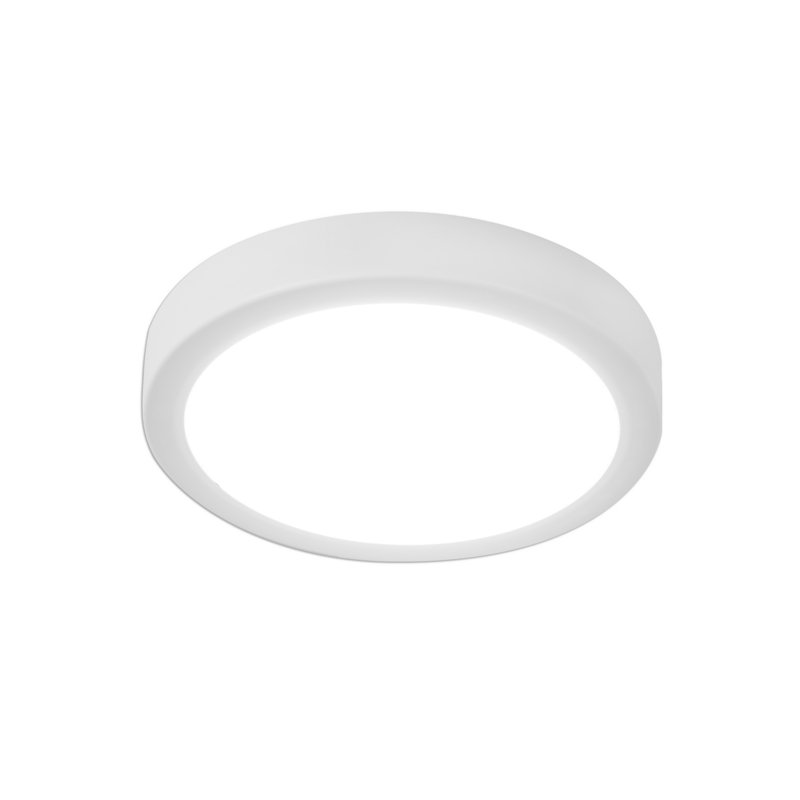 Plafonnier encastré à DEL Kocher, Blanc, H 0,67 po x l 5,35 po x P 5,35 po