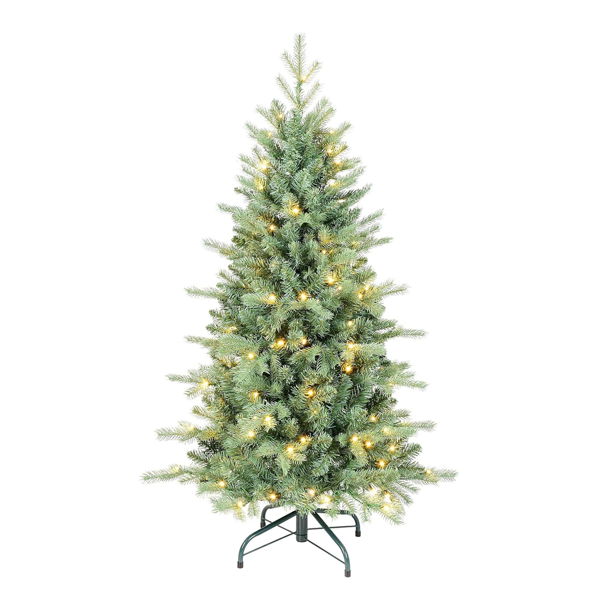 The Holiday Aisle® 4 FT Prelit Artificial Christmas Tree,With 566 PE ...