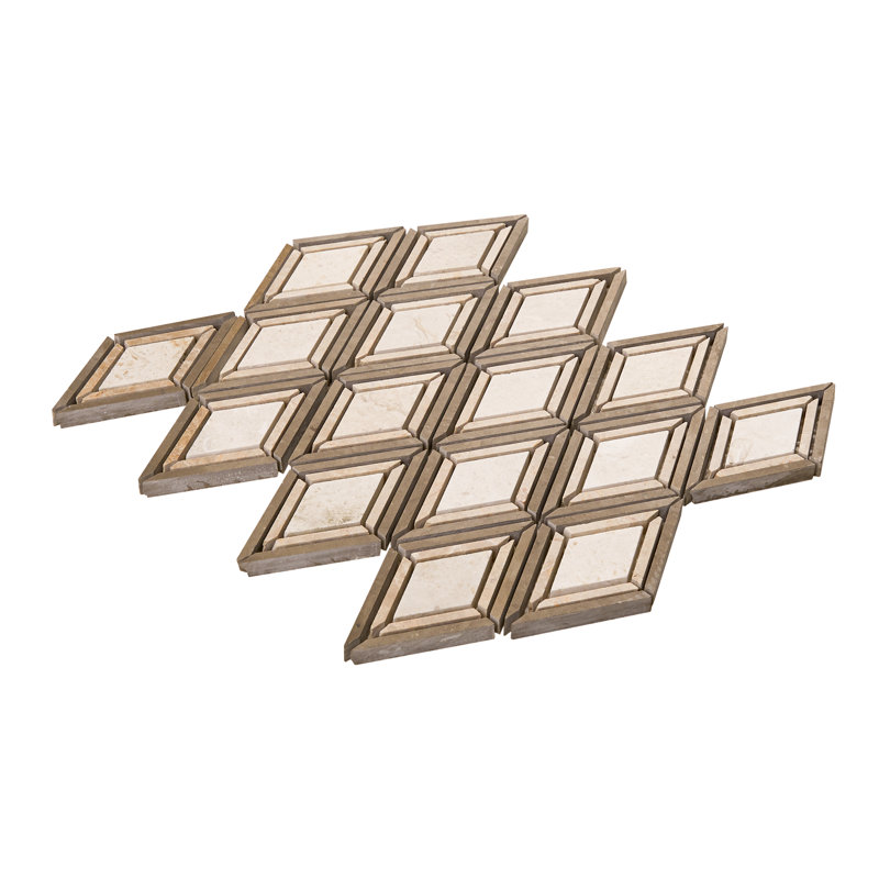 Daltile Decorative Accents 11 x 12 Argyle Mosaic Tile (10 PC Per Carton) (6.90 SQFT Per Carton)