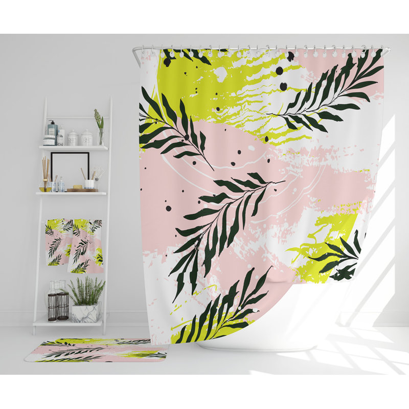 Nathanil Polyester Shower Curtain Set