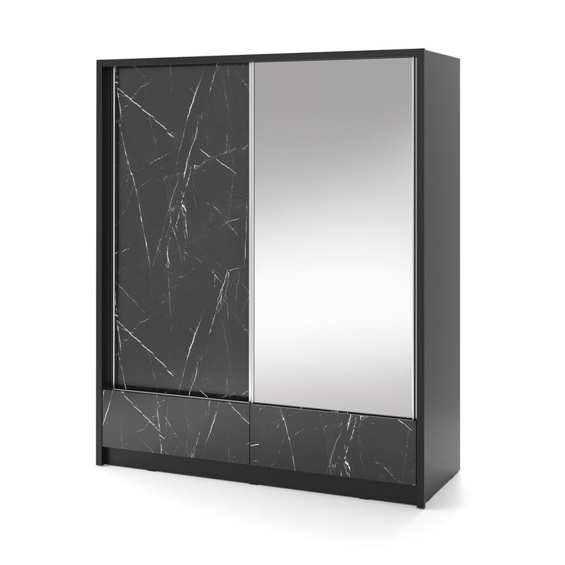 Benyameen 2 Door Manufactured Wood Wardrobe