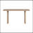 Uniquely Designed Oak Veneer Console Table With Distinctive Side Shapes, Ideal For Entryway, Hallway, And Living Room Decor-289827574