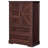 Farmhouse 47.2 '' H 5 Drawer Bedroom Dresser with Door, Wood Rustic Tall Chest of Drawers for Bedroom, Closet Storage for Bedroom-407102248