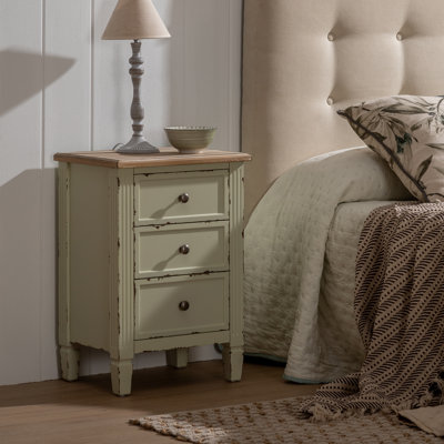 Haywa 45cm W Solid Wood Bedside Table
