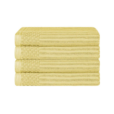 Serviette de bain épaisse absorbante en coton côtelé