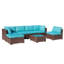 Ensemble de conversation modulaire avec coussins 7 pièces Axwell-367082170