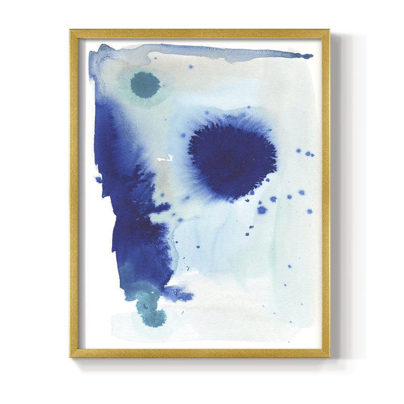 Spare Blue II Framed Print - Solid Wood