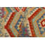 Tapis bleu / orange / vert en laine tissé à la main de style oriental rectangulaire 3 pi 5 po x 4 pi 9 po Cedorah