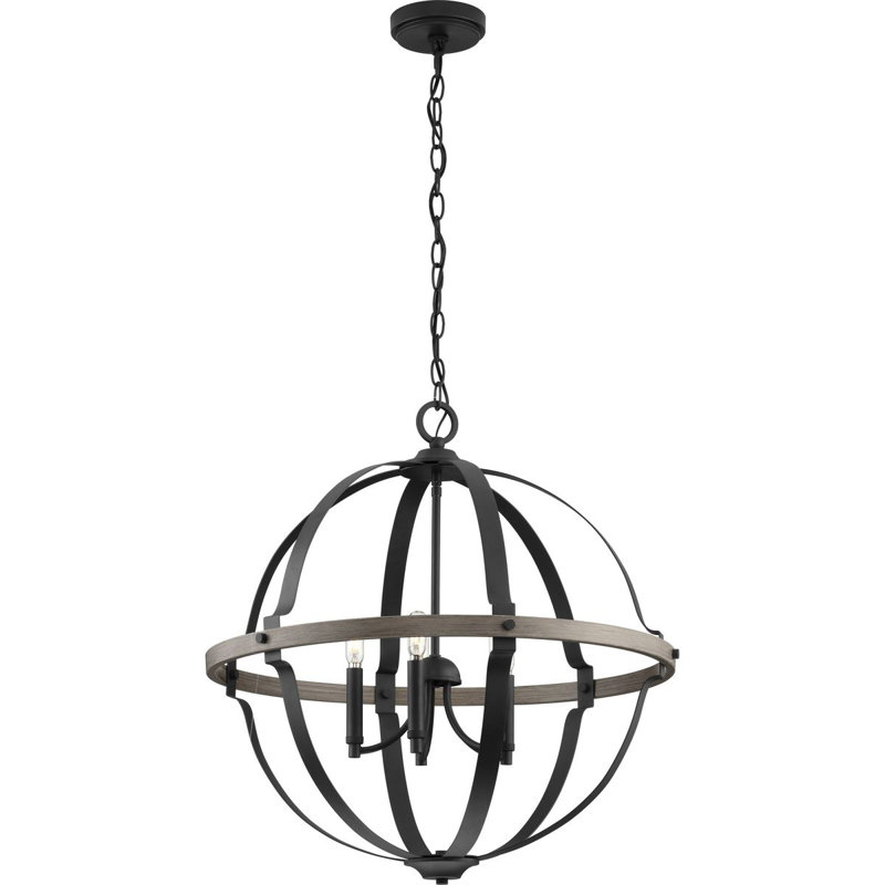 Luminaire suspendu sphère 5 lumières