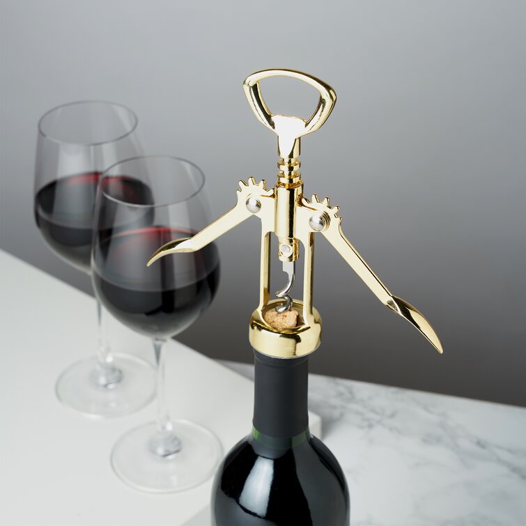 Viski Wine Glass And Corkscrew Gift Box, Set Of 3, 16, Viski