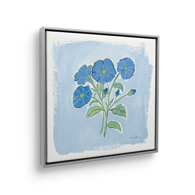 «Garden Blues I» par Farida Zaman, reproduction d'art sur toile