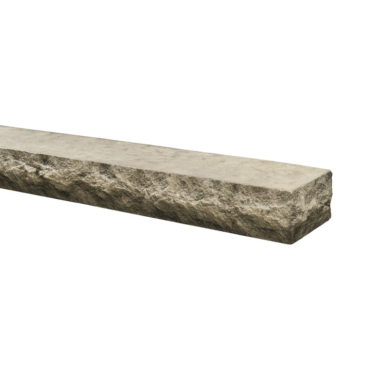 Natural Cut Stone Edge Non-Combustible Mantel Shelf, 72", Dusk