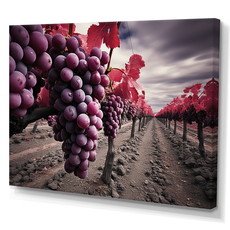 " France Bordeaux Vineyard Symphony II ", H 12 po x l 20 po x P 1 po, Toile tendue