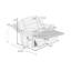 Ensemble de canapé inclinable manuel 3 pièces Living Room-2055202765