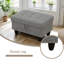 Repose-pieds lin avec rangement-98306007