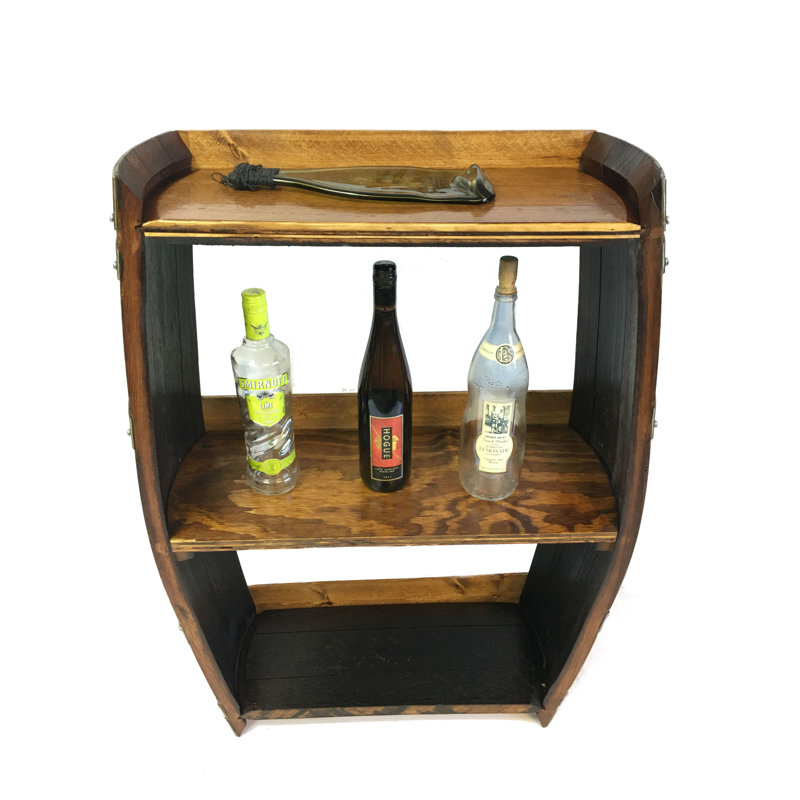 Solid Wood Floor Wine Bottle Rack in