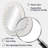 Visionary Dream Retro Mandala On White IX - White Modern Oval Wall Mirror-2097862734