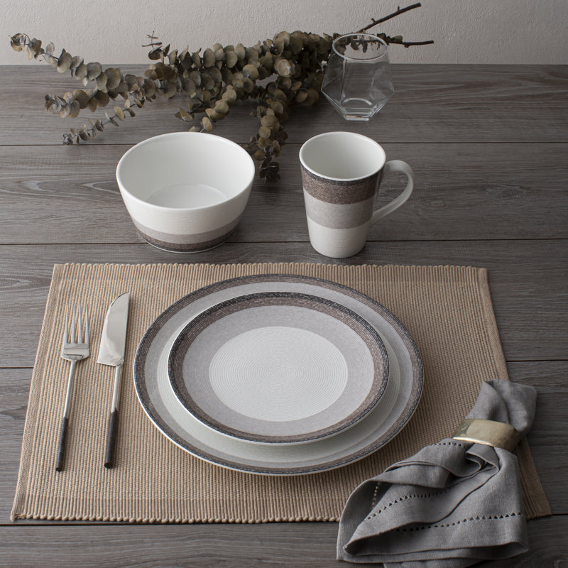 Assiettes plates Noritake Colorscapes Layers, 11 po, Canyon